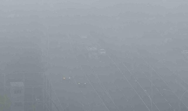 Diyarbakır'da yoğun sis, görüş mesafesini düşürdü