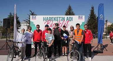 Düzce'de 7'den 70'e herkes pedal çevirdi