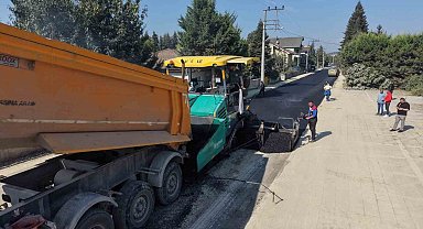 Düzce'de alt yapı sonrası asfalt
