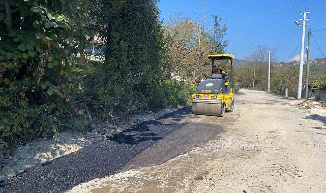 Düzce'de asfalt yama çalışmaları sürüyor