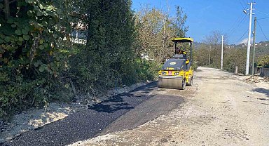 Düzce'de asfalt yama çalışmaları sürüyor