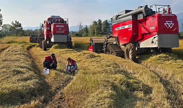 Düzce'de verimli hasat için biçerdöver denetimleri sürüyor