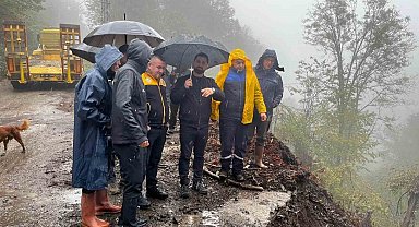 Düzce'de yağış mesaisi ekipler sahada, müdahaleler sürüyor