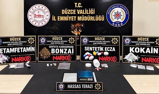 Düzce'de zehir tacirlerine darbe: 40 şüpheliye işlem yapıldı