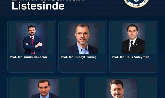 EBYÜ'den 5 akademisyen dünyanın en etkili bilim insanları listesinde