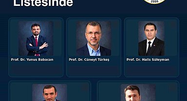EBYÜ'den 5 akademisyen dünyanın en etkili bilim insanları listesinde