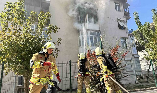 Edirne'de apartman dairesinde yangın