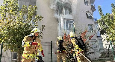 Edirne'de apartman dairesinde yangın