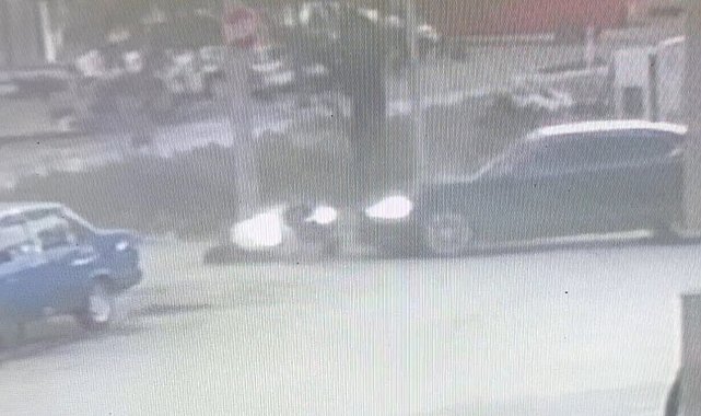 Edirne'de motosiklet kazası kamerada