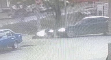Edirne'de motosiklet kazası kamerada