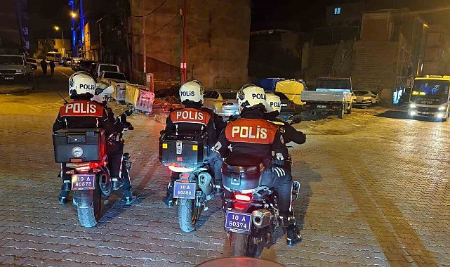 Edremit'te polisten suçlulara geçit yok: 39 aranan şahıs yakalandı