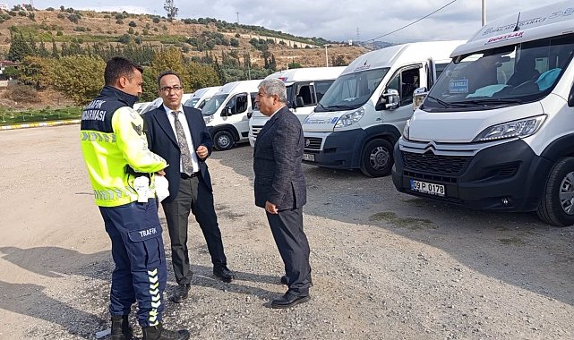 Efeler'de öğrencilerin güvenliği için servisler denetlendi