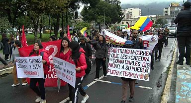 Ekvador'da halk, Noboa hükümetini protesto etti