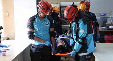Elazığ'da deprem ve yangın tatbikatı