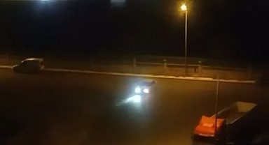 Elazığ'da drift atan sürücü kameraya yansıdı