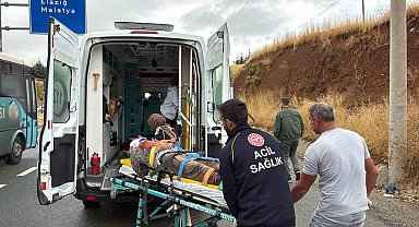 Elazığ'da kamyonun çarptığı adam yaralandı