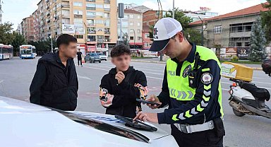 Elazığ'da motosikletler tek tek denetlendi