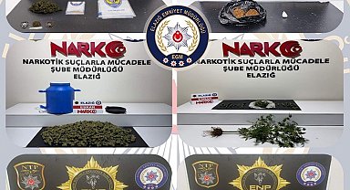 Elazığ'da uyuşturucuyla mücadele: 12 tutuklama