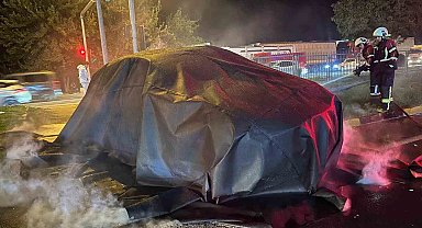 Elektrikli araç yangınlarına karşı Aydın Büyükşehir itfaiyesinden özel donanım