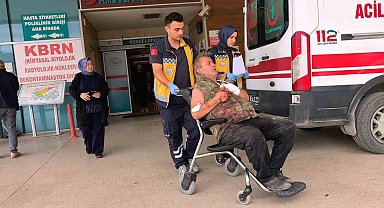 Elini motorlu testereye kaptıran 61 yaşındaki adam yaralandı