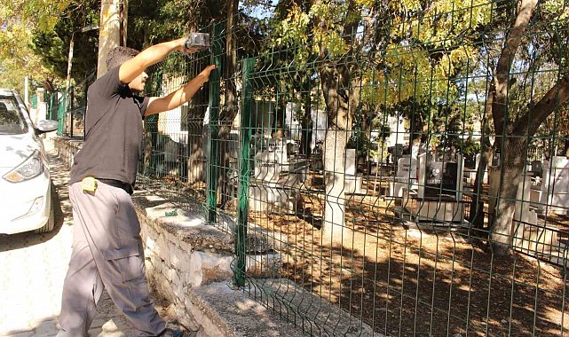 Elmalı Kızıltemeller Mezarlığı'nda güvenlik ve çevre düzenlemesi