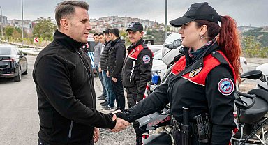 Emniyet Müdürü Çağlar'dan uygulama noktasına denetim
