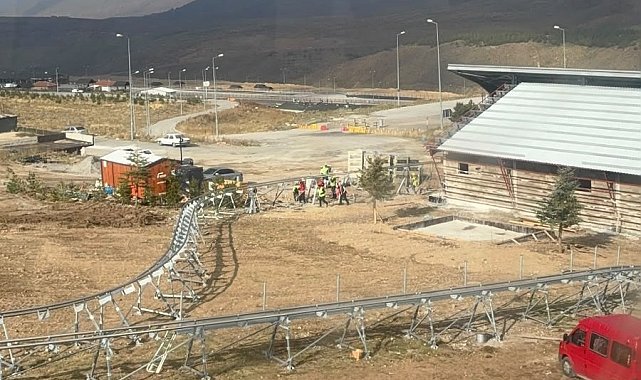 Erciyes'te dağ kızağı projesinde çalışmalar hızla sürüyor