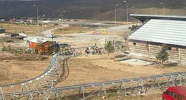 Erciyes'te dağ kızağı projesinde çalışmalar hızla sürüyor