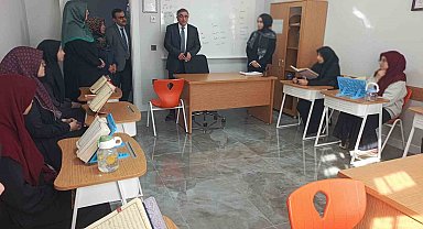 Erzincan İl Müftüsü Yazıcı'dan Kız Kur'an Kursuna ziyaret