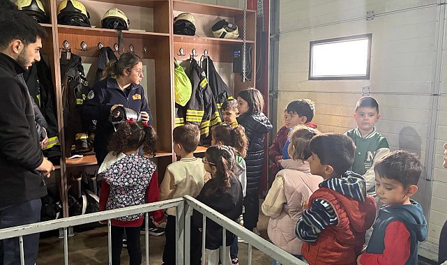 Erzincan'da öğrencilere itfaiye eğitimi