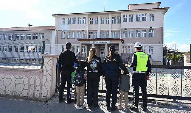 Erzincan'da okul çevrelerinde güvenlik denetimi yapıldı