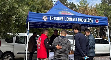 Erzurum'da üniversite öğrencilerine "El ele güvenli geleceğe" bilgilendirmesi