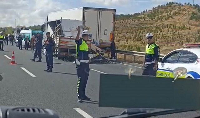 Eskişehir-Ankara karayolunda kaza: 1 ölü, 1 yaralı