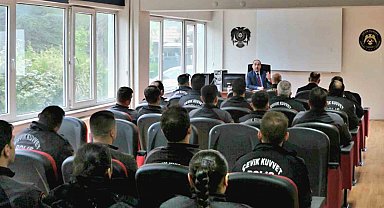 Eskişehir İl Emniyet Müdürü Yılmaz, çevik kuvvet ekipleriyle bir araya geldi