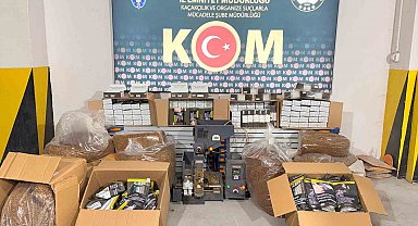 Eskişehir'de kaçak tütün ve alkol operasyonu