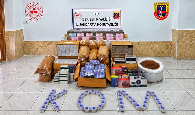 Eskişehir'de on binlerce kaçak sigara ürünü ele geçirildi