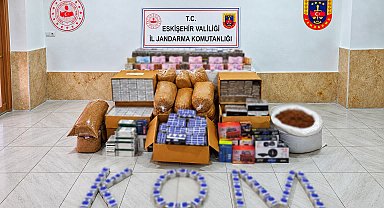 Eskişehir'de on binlerce kaçak sigara ürünü ele geçirildi