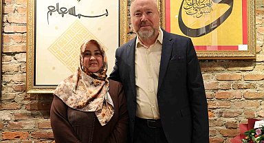 Eskişehirli Özçelikel çiftinden ilk hat ve tezhip sergisinde 59 eser sanatseverlerle buluştu