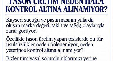 Fason sucukçulara tepki