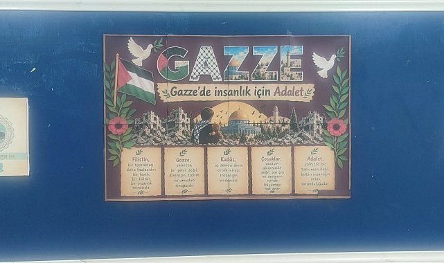 Fatih Anadolu Lisesi'nde "Kudüs Benim" ve "Vakti Kuşanmak" panoları hazırlandı