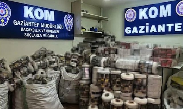 Gaziantep'te 14 bin paket kaçak sigara ele geçirildi: 1 gözaltı