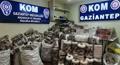 Gaziantep'te 14 bin paket kaçak sigara ele geçirildi: 1 gözaltı