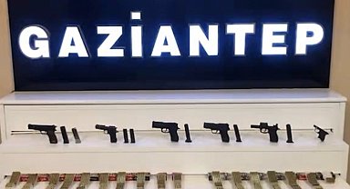 Gaziantep'te 4 adet ruhsatsız silah ile çok sayıda fişek ele geçirildi