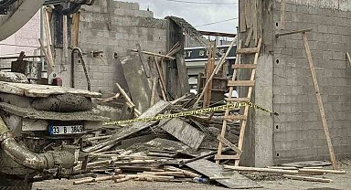Gaziantep'te beton dökümü sırasında ahşap kalıp çöktü: 3 yaralı