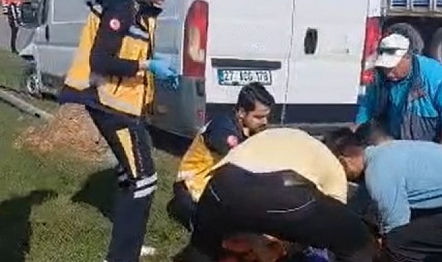 Gaziantep'te trafik kazası: 2 yaralı