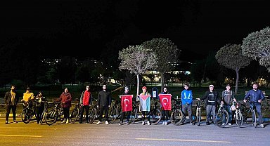 Gazze için pedal çevirdiler