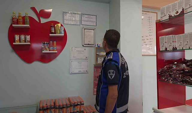 Gebze'de okul kantinlerinde hijyen ve etiket denetimi yapıldı