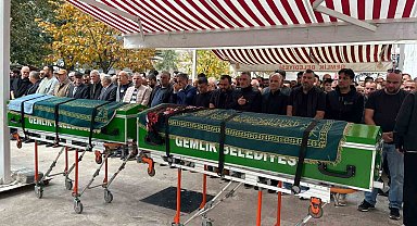 Gemlik'te cinayet kurbanı çift toprağa verildi