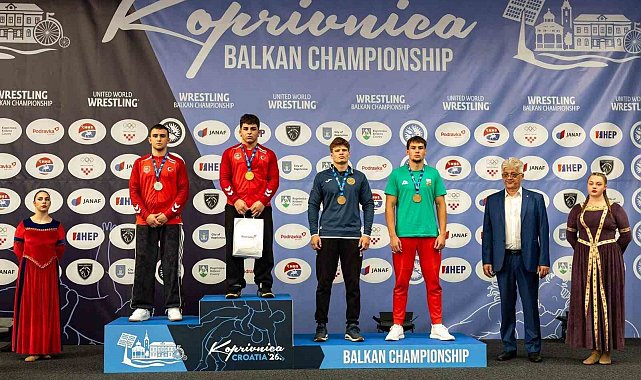 Genç güreşçiler, Hırvatistan'dan madalya ile döndü