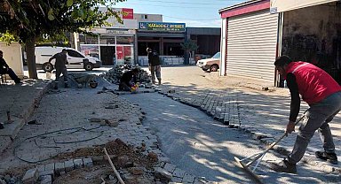 Germencik'te 7 farklı noktada belediye mesaisi sürüyor